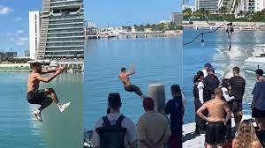 Turista en estado de ebriedad cae al intentar hacer parkour en Cancún