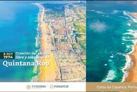 Fonatur celebra a Quintana Roo con una foto de la costa portuguesa